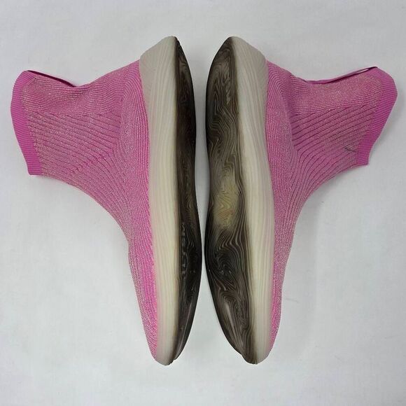 ILYSM SUN BURST TABI SOCK SHOES WOMEN'S 13.5 MEN'S 12 GLITTERY METALLIC PINK - Picture 8 of 9